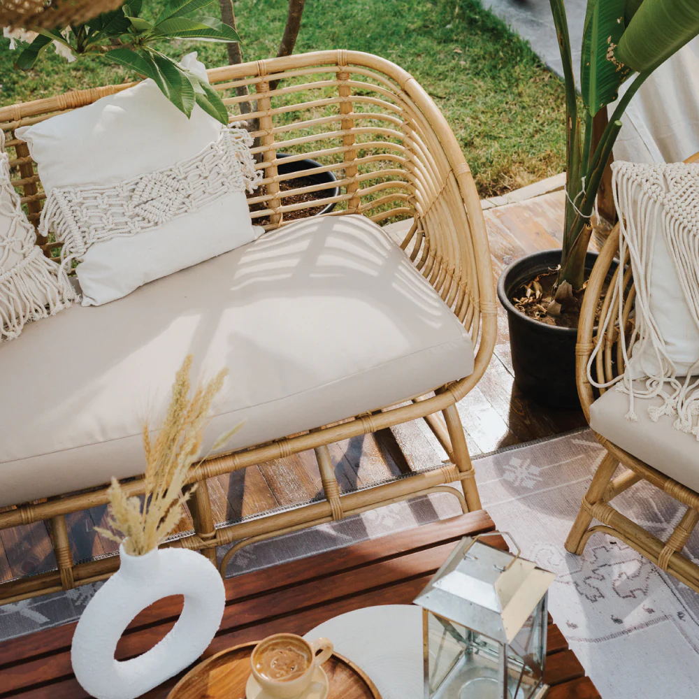Bali Bamboo 2 Seater Sofa - Image 6