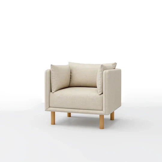 Mcann Wooden Legs Armchair - Image 10