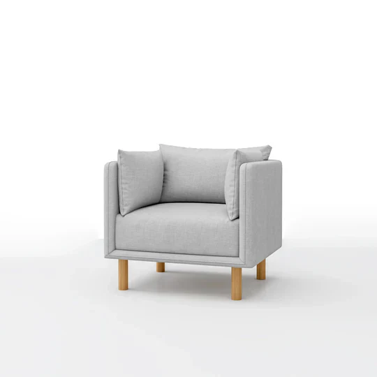 Mcann Wooden Legs Armchair - Image 12