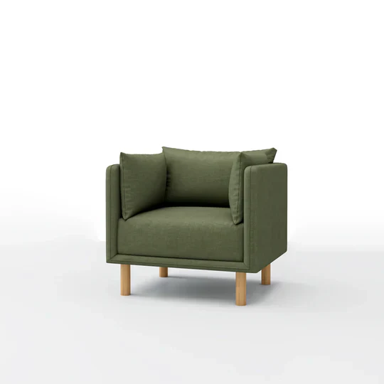 Mcann Wooden Legs Armchair - Image 13