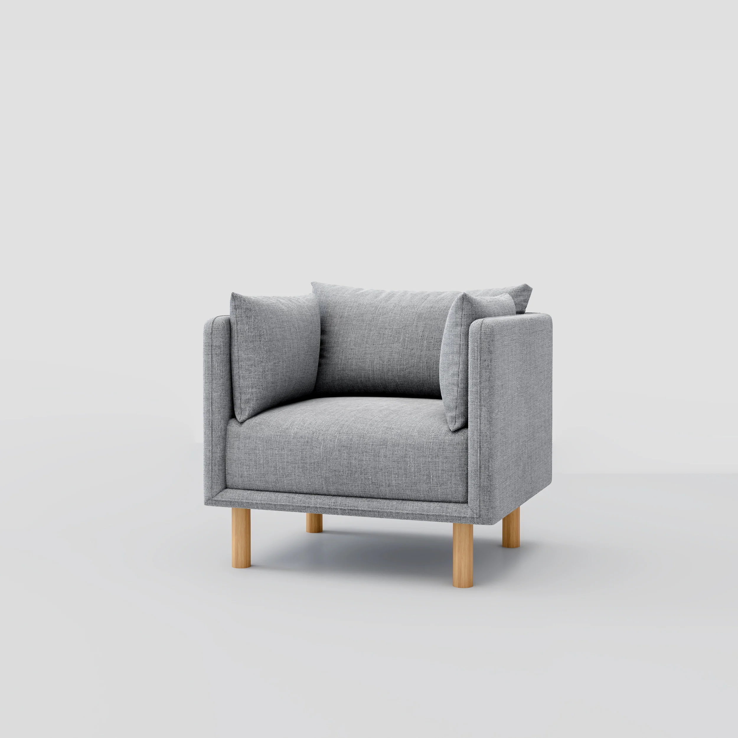 Mcann Wooden Legs Armchair - Image 3