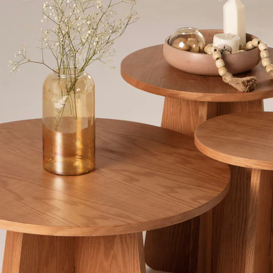 Oak Middle Table Set - Image 4