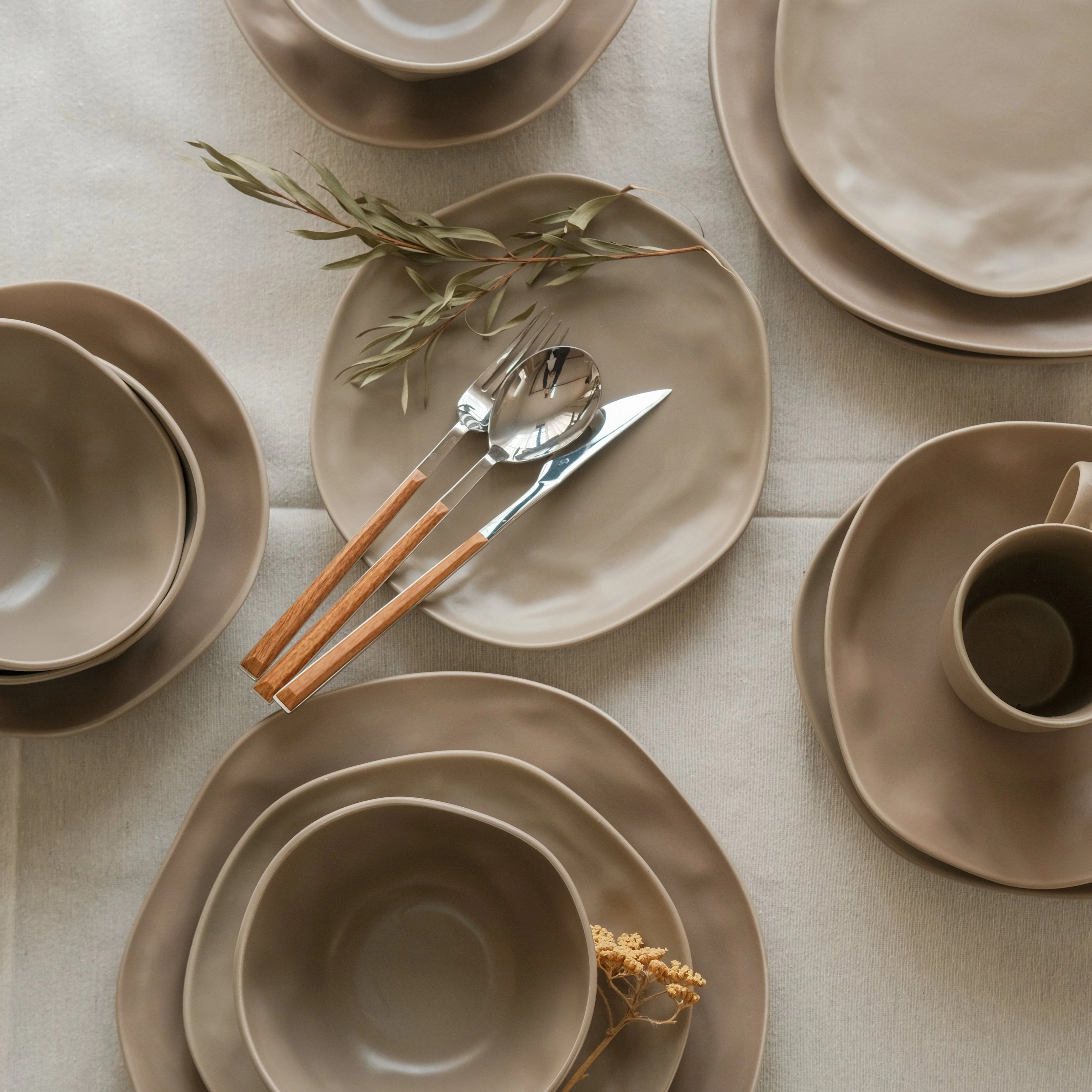 Organic Matte Dinnerware (Set of 24 pcs) - Image 13
