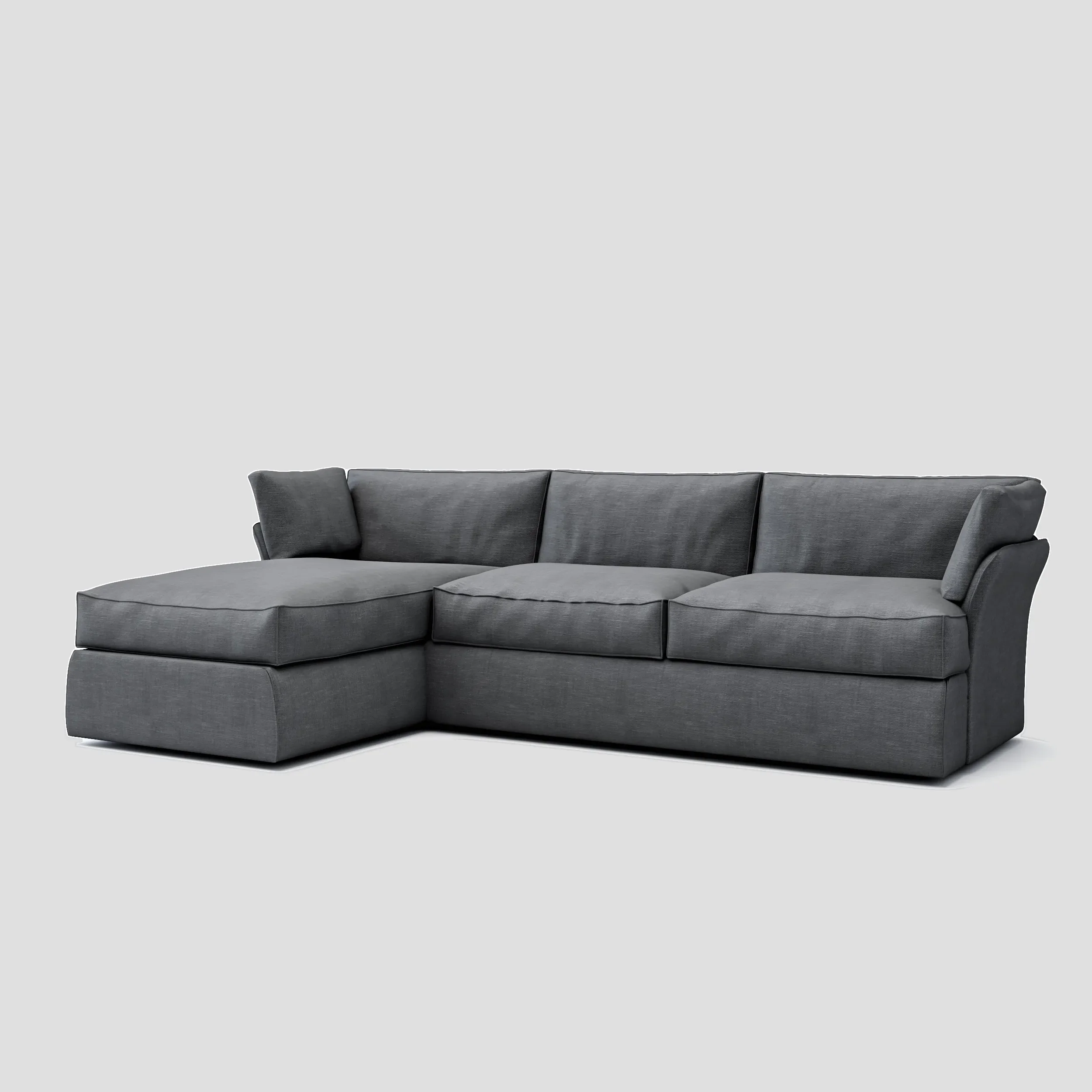 Plush L-Shape Sofa - Image 4