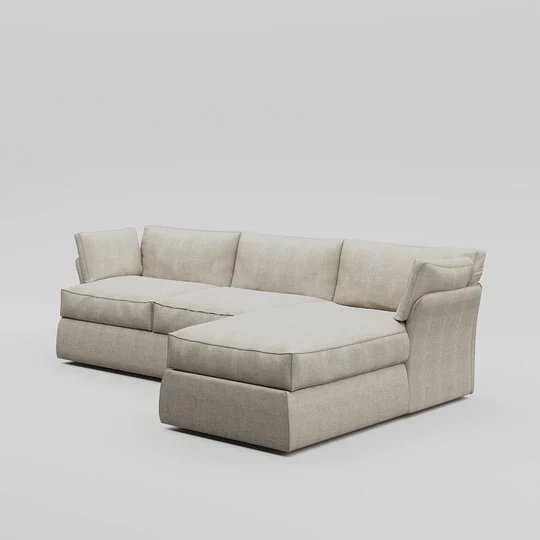 Plush L-Shape Sofa - Image 7