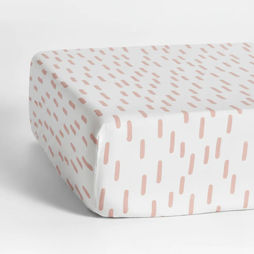 Printed Percale Crib Fitted Sheet - Image 3